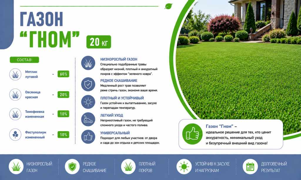 Газон Гном 20 кг